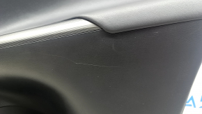 Door trim panel rear right Toyota Venza 21-22 LE, XLE black, leather, black, leather, dark gray trim, with handle, scratches