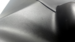 Door trim panel, front right, Toyota Venza 2011-2012 XLE, Limited, black, leather, dark gray trim, with handle, scratches