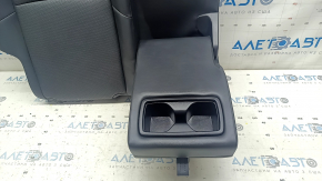 Rear row of seats, upper part, right, Toyota Venza 21-24, black leather, XLE, perforated, with belt and armrest