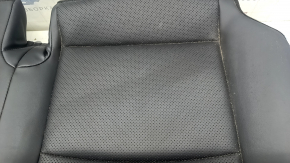 Rear row of seats, lower part of Toyota Venza 21-24, black leather XLE, perforated, dry-cleanable