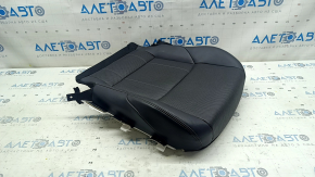 Toyota Venza 21-24 passenger seat cushion upholstery, black leather, heated, perforated
