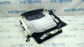 Toyota Venza 21-24 passenger seat cushion upholstery, black leather, heated, perforated