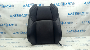 Toyota Venza 21-24 passenger seat back upholstery, black leather, heated, perforated