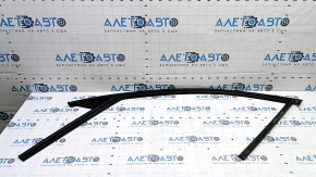 Upper front left door molding with glass seal Volvo XC60 20-25, gloss black, scratches