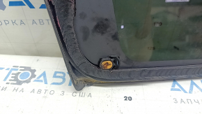 Rear right window glass, Toyota Venza 21-24, chrome, broken guides, scratches, torn seal