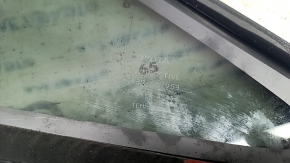 Rear right window glass, Toyota Venza 21-24, chrome, broken guides, scratches, torn seal