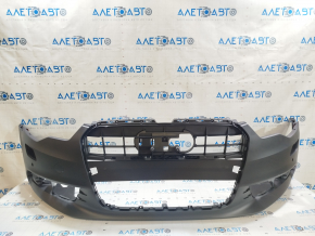 Bare front bumper Audi A6 C7 12-15 pre-restored for parking sensors