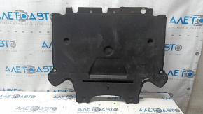 The rear engine guard of the Audi A4 B8 08-16 is torn and broken.