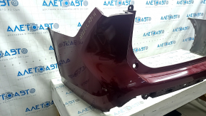 Bare rear bumper for a Toyota Highlander 20-25 without parking sensors, red, scratches
