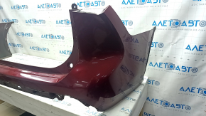Bare rear bumper for a Toyota Highlander 20-25 without parking sensors, red, scratches