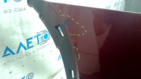 Bare rear bumper for a Toyota Highlander 20-25 without parking sensors, red, scratches