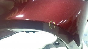 Front bumper bare Toyota Highlander 20-24 XSE red, scratches, broken mount