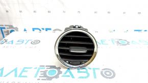 Right front panel air vent deflector for Fiat 500 12-15 with chrome trim