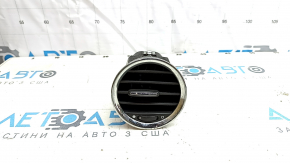 Left front panel air vent deflector for Fiat 500 12-15 with chrome trim
