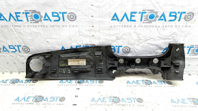 Right front panel trim for Fiat 500 12-15, gloss black with scratch emblem