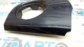 Left front panel trim for Fiat 500 12-15, glossy black, scratches