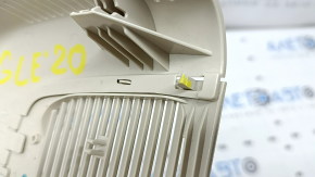 Mercedes W167 GLE 350 450 20-24 interior mirror trim, beige, for rain sensor and camera, 2 parts, broken mount, needs cleaning