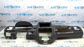 Dashboard front panel without Airbag Dodge Grand Caravan 11-20 black, scratches, abrasions