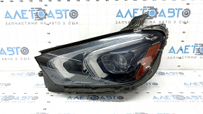 Left front headlight assembly for Mercedes W167 GLE 350 450 20-23 LED with seal, sand