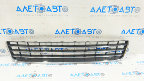 Front bumper grille central VW Touareg 11-14 for parking sensors with chrome moldings OEM
