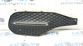 Right front bumper grille for Mercedes W167 GLE 350 450 20-23, chrome structure, for parking sensors, sand