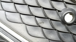 Right front bumper grille for Mercedes W167 GLE 350 450 20-23, chrome structure, for parking sensors, sand