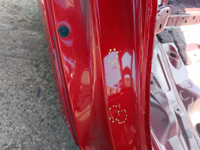 Quarter wing rear right Toyota Prius 50 16-22 without BSM red, on the body, bumps, dented