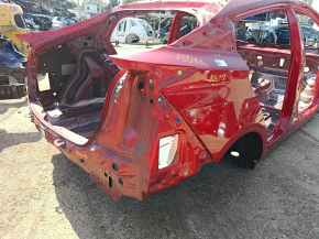 Quarter wing rear right Toyota Prius 50 16-22 without BSM red, on the body, bumps, dented