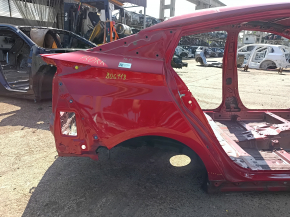 Quarter wing rear right Toyota Prius 50 16-22 without BSM red, on the body, bumps, dented