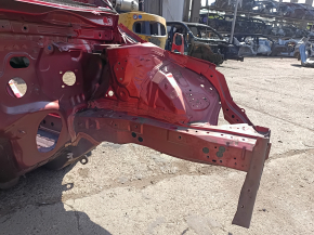 Red front left quarter panel for Toyota Prius 50 16-22 on the body