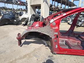 Red front left quarter panel for Toyota Prius 50 16-22 on the body
