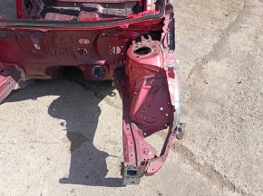 Red front left quarter panel for Toyota Prius 50 16-22 on the body