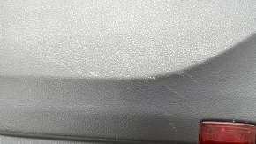 Door trim panel, front right, complete, Mercedes W167 GLE 350 450 20-23, dark gray, insert and armrest, beige leather, molding under dark wood, Burmester, scratches, needs cleaning
