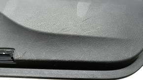 Door trim panel front left complete Mercedes W167 GLE 350 450 20-23 dark gray, insert and armrest beige leather, molding under dark wood, Burmester, scratches, for dry cleaning, broken plastic
