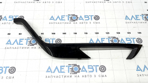 Left front bumper molding for Volvo XC60 22-25, gloss black, R-Design, crack in mount, sand