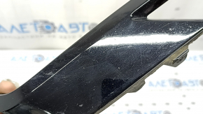 Left front bumper molding for Volvo XC60 22-25, gloss black, R-Design, crack in mount, sand