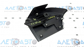Left rear pillar trim under the belt for Volvo XC60 18-25 black, 2 parts, scratched