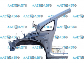 Front left quarter Toyota Prius V 12-17 on the body, white 070