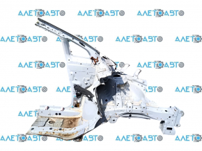 Front left quarter Toyota Prius V 12-17 on the body, white 070
