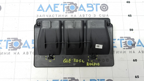 Left floor air duct trim for Mercedes W167 GLE 350 450 20-24, dark gray, dented fasteners