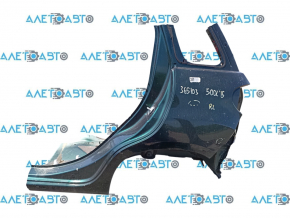 Quarter wing rear left Fiat 500L 14-19 green, bumps, dented bottom, on the body