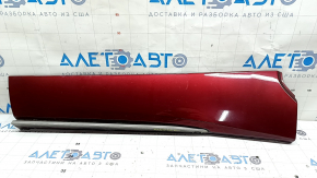 Toyota Highlander 21-25 exterior lower rear left door trim with chrome molding, XSE, broken mount