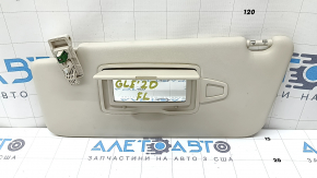 Left sun visor for Mercedes W167 GLE 350 450 20-24, beige, without hook, needs cleaning, dents