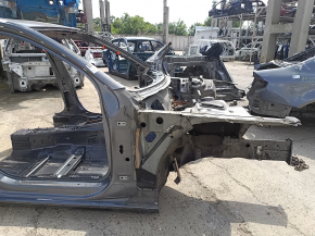 Front right quarter panel of an Audi A4 B8 08-16 on the body, graphite