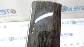 Left front panel trim for Mercedes W167 GLE 350 450 20-24, glossy, dark wood, with backlight