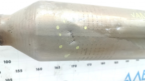 The intake pipe with the catalytic converter of the Toyota Venza 21-22 is crushed.
