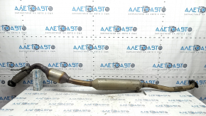 The intake pipe with the catalytic converter of the Toyota Venza 21-22 is crushed.
