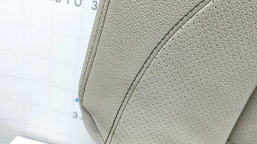 Rear seat cushion 2nd row Mercedes W167 GLE 350 450 20-24 beige leather, perforated, for cleaning, wrinkled