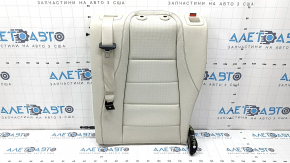 Rear seat backrest, 2nd row, left, Mercedes W167 GLE 350 450 20-24, beige leather, perforated, with seat belt, for cleaning