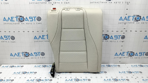 Backrest of the rear row of seats, 2nd row, right, Mercedes W167 GLE 350 450 20-24, beige leather, perforated, for cleaning
